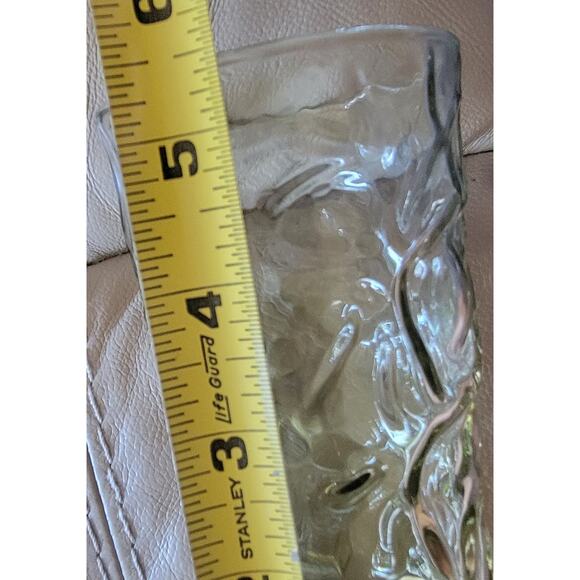 Vintage Libbey Avocado Green Crackle Pattern Juice Drinking Glasses Set of 3 - Picture 10 of 10